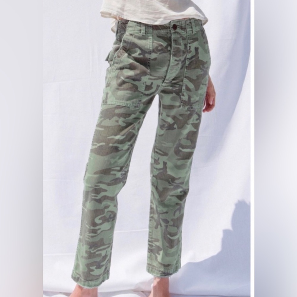 AMO Green Army Pant in Camo print 24